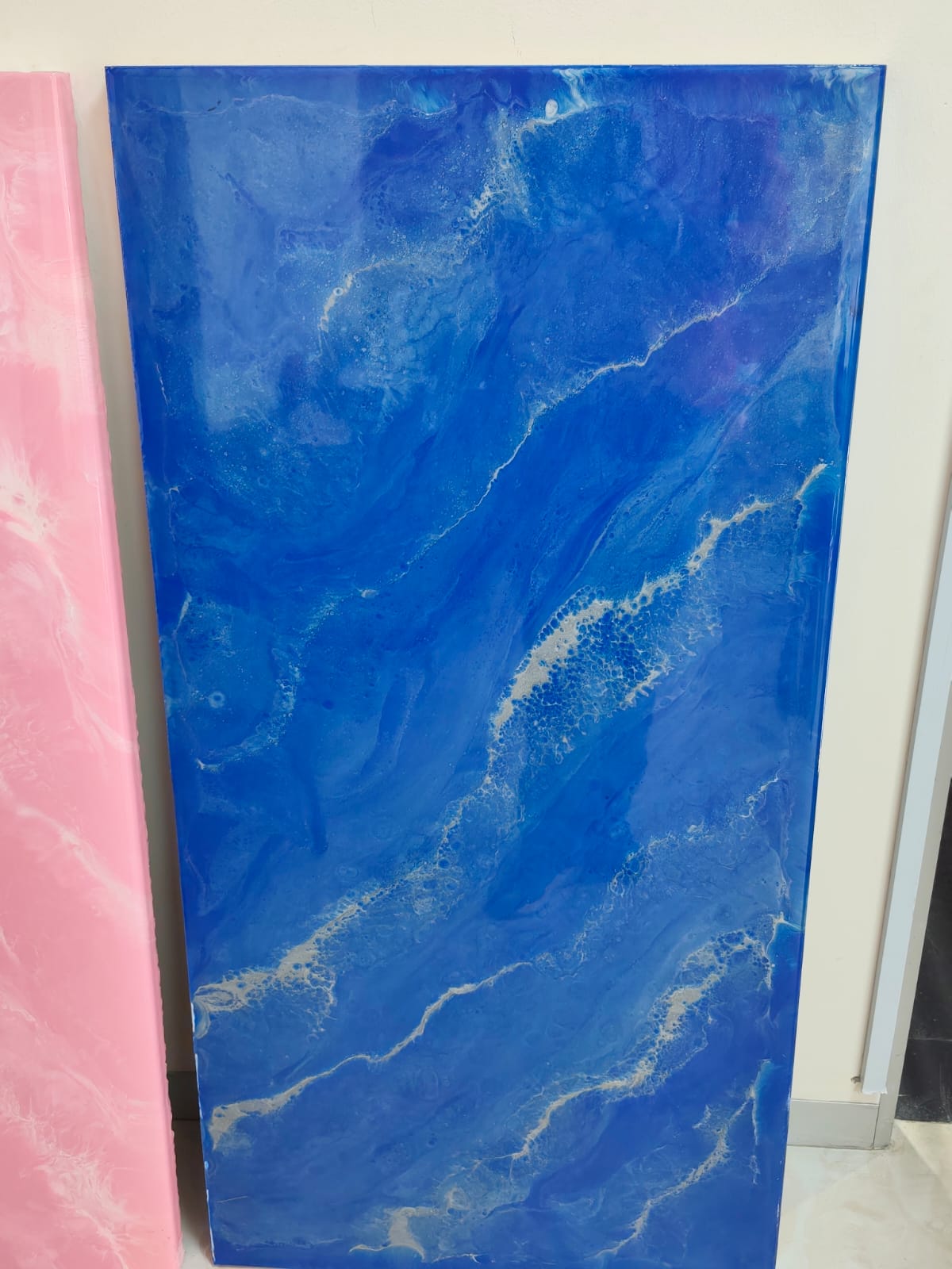 Deep Blue Metallic Panel
